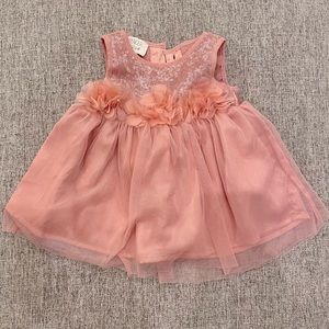 SOLD Newborn Rose colored dress (NEW)